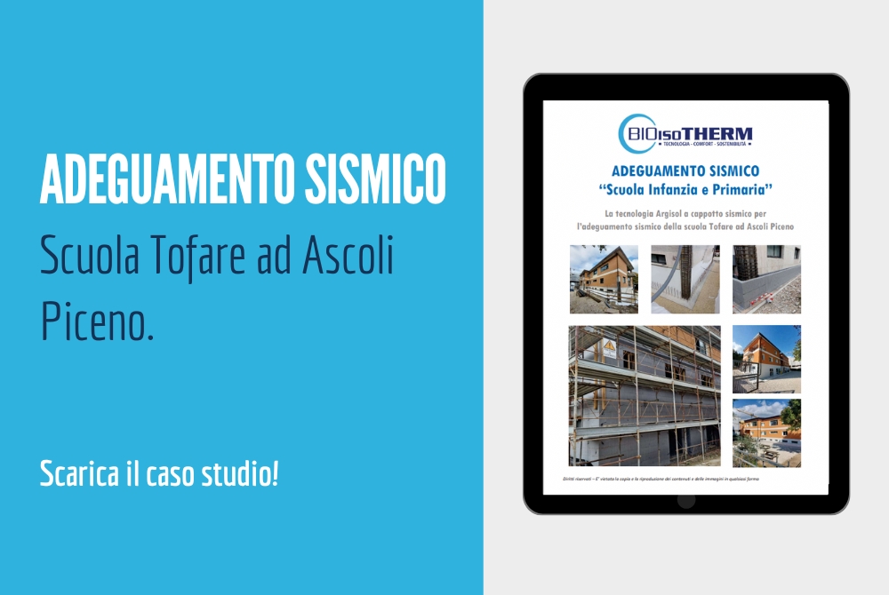 "Riqualificazione edilizia a Milano con Bioisotherm: adeguamento sismico e risparmio energetico. Immagine di un edificio residenziale ristrutturato con il sistema a cappotto Bio-KP e tecnologia Argisol. Dettagli su isolamento termico e strutturale, ottimizzazione energetica."